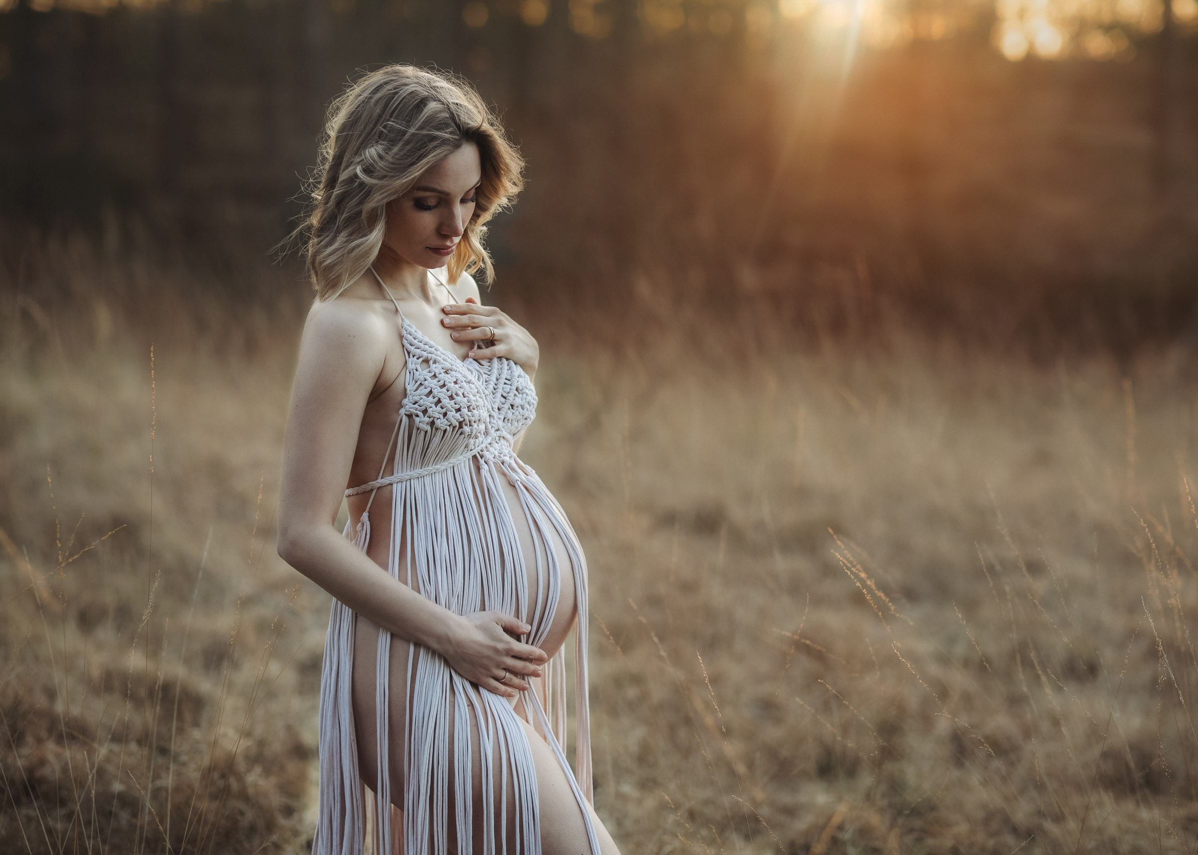 Boho-Schwangerschaftsfotografie